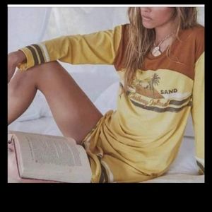 Spell white sands tee dress organic cotton